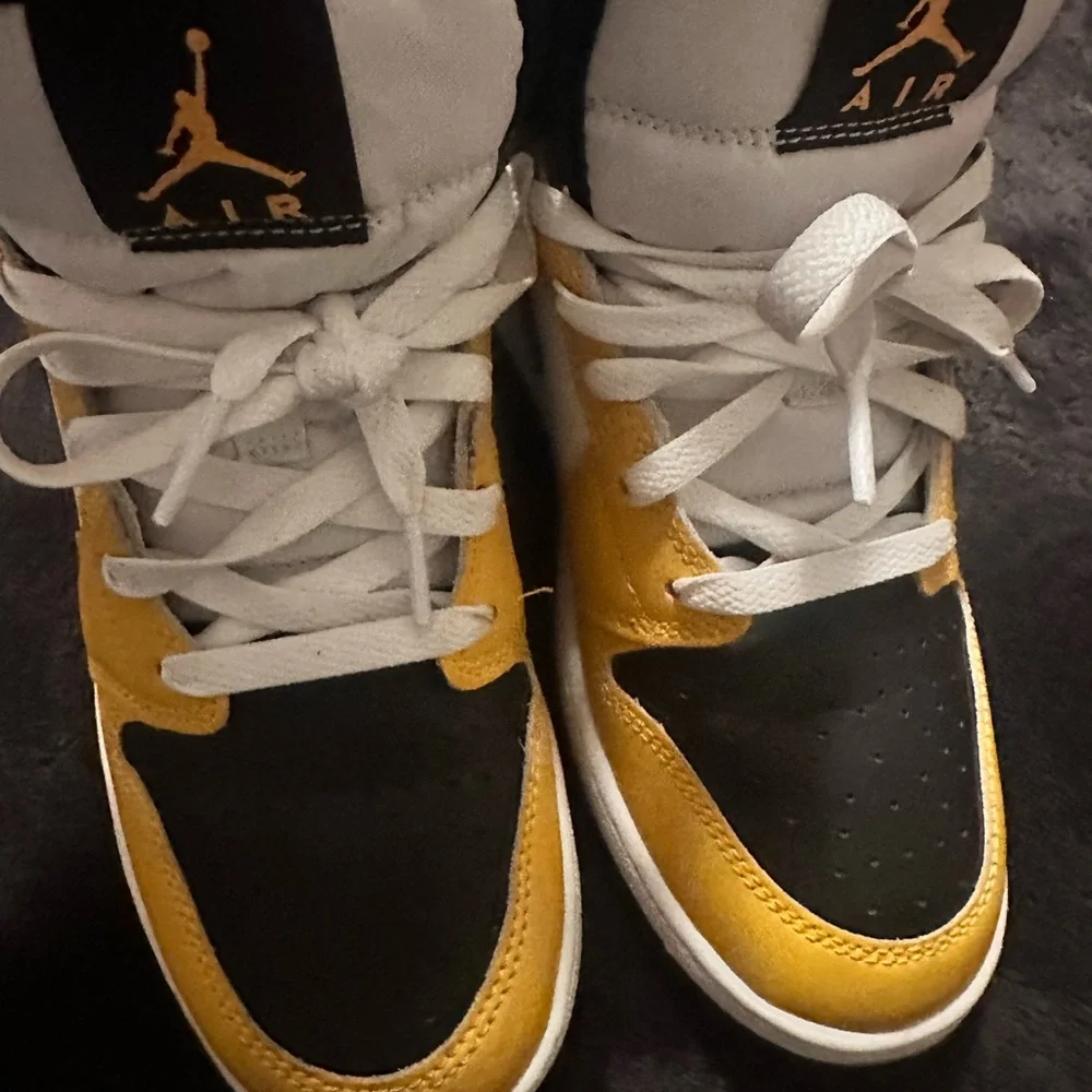 Jordan Kids' Sneakers in Black,‎ White, and Yellow